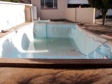 Cleaning  and renovating the swimming pool